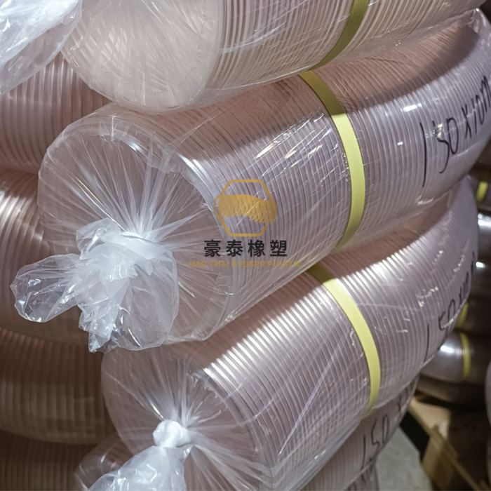 Ống Hút Bụi PU Lõi Thép Mạ Đồng 内径-Phi 150MM 卷-Cuộn 10M